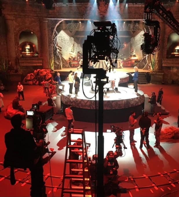 Towercams working high and low positions on Disney's The Little Mermaid Live