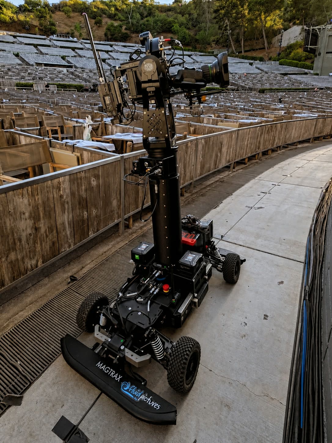 Fluid Pictures MagTrax Agito camera system at the Greek Theatre