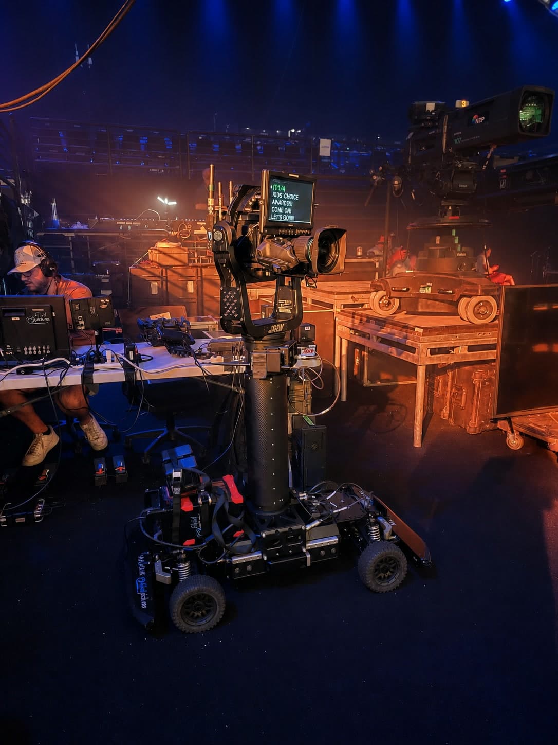Fluid Pictures Agito camera system prepared behind the scenes at the Kids' Choice Awards