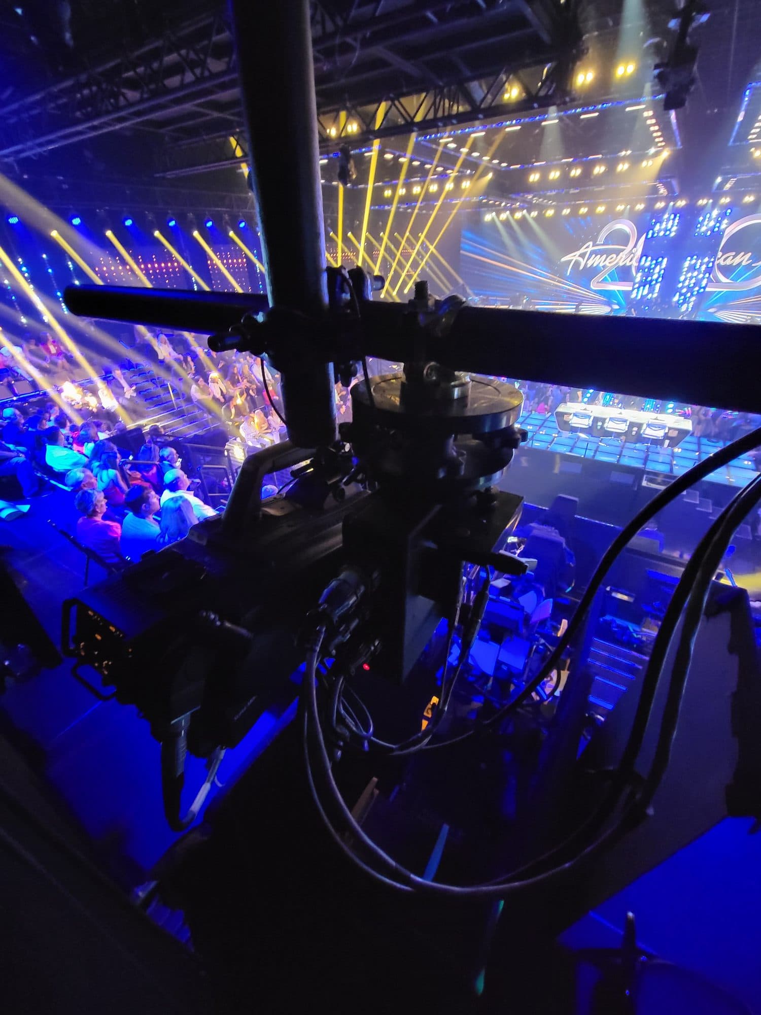 Stanton Mini remote head above the audience during an American Idol show